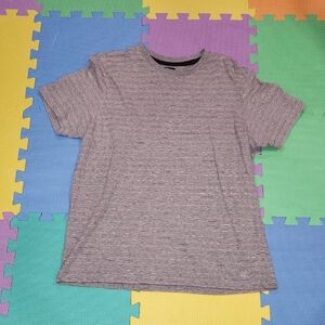 Denim & Flower Striped T-Shirt, Size Large,  Like New